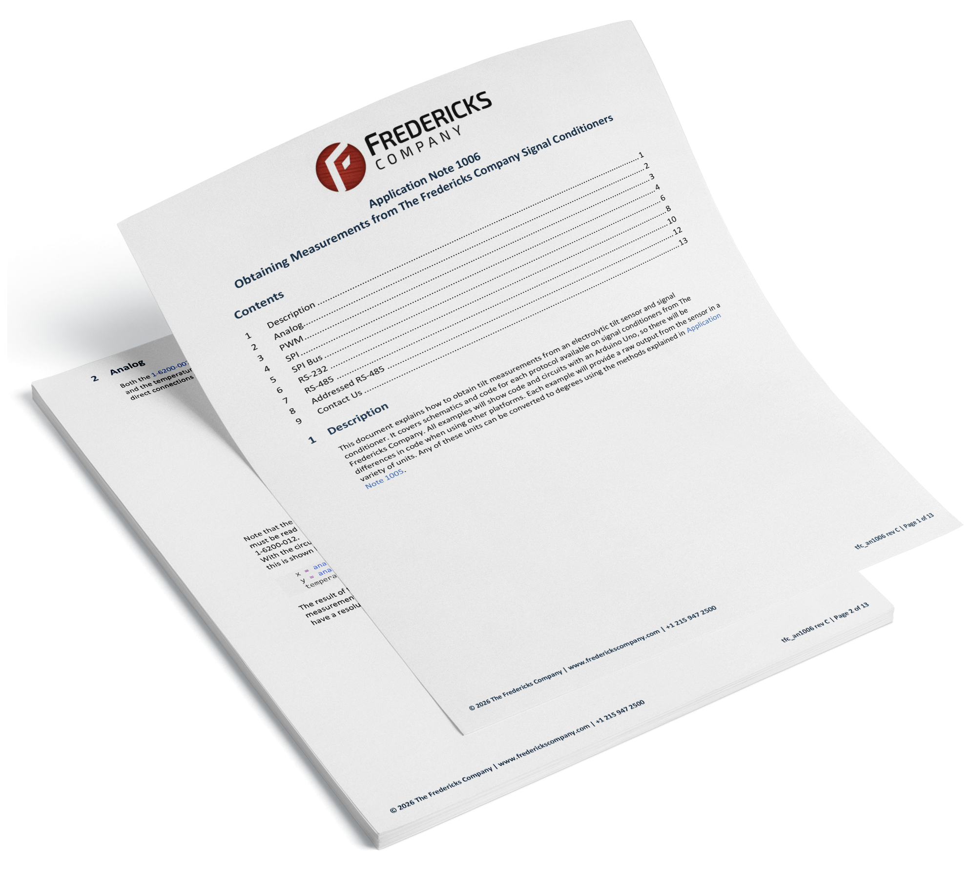Application Note 1006 - Obtaining Measurements from The Fredericks Company Signal Conditioners