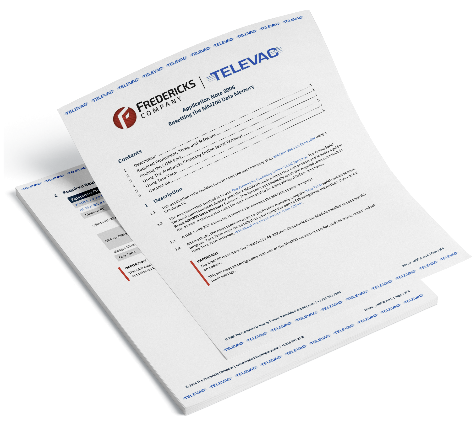 Application Note 3006 - Resetting the MM200 Data Memory