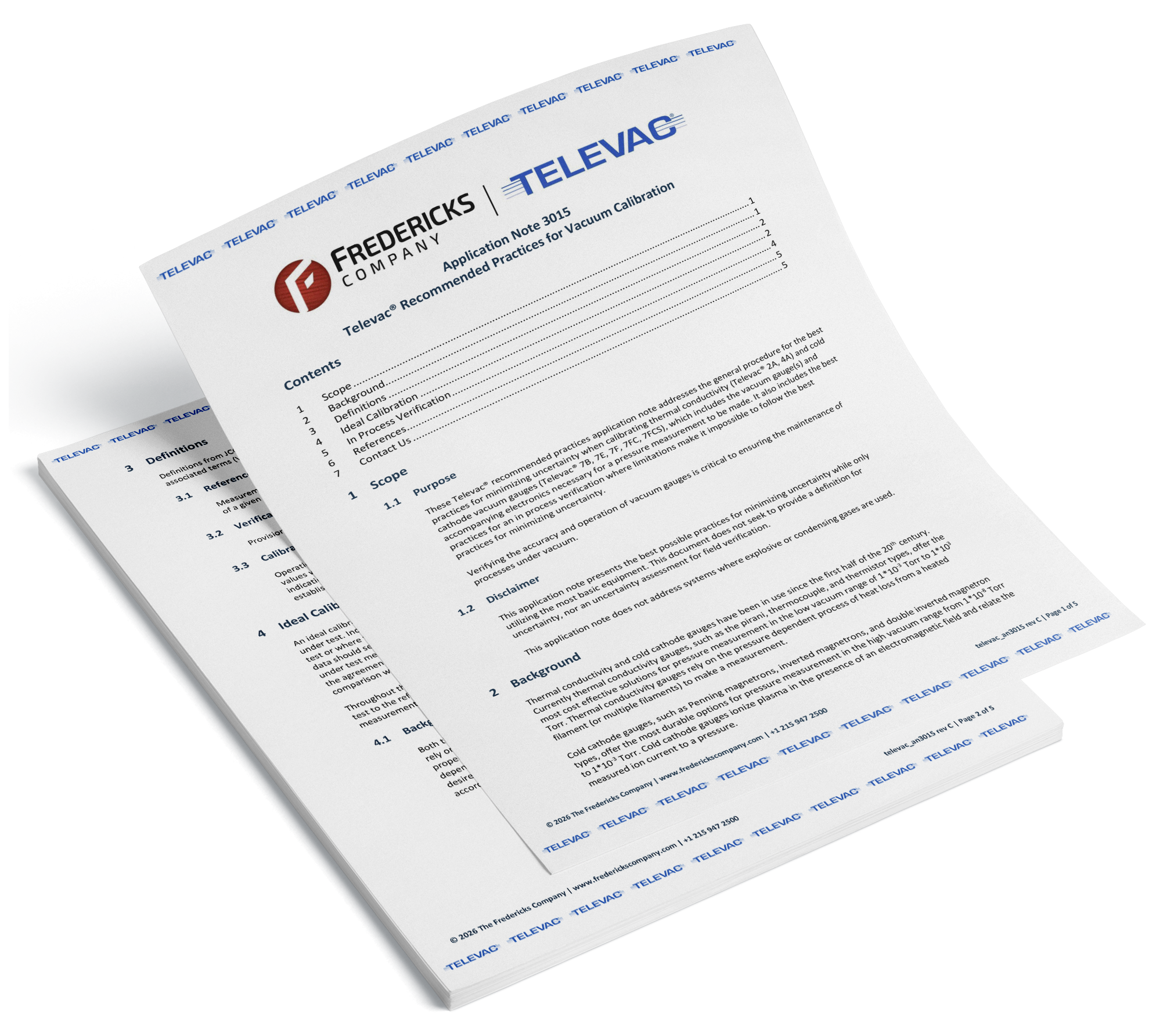 Application Note 3015 - Televac Recommended Practices for Vacuum Calibration