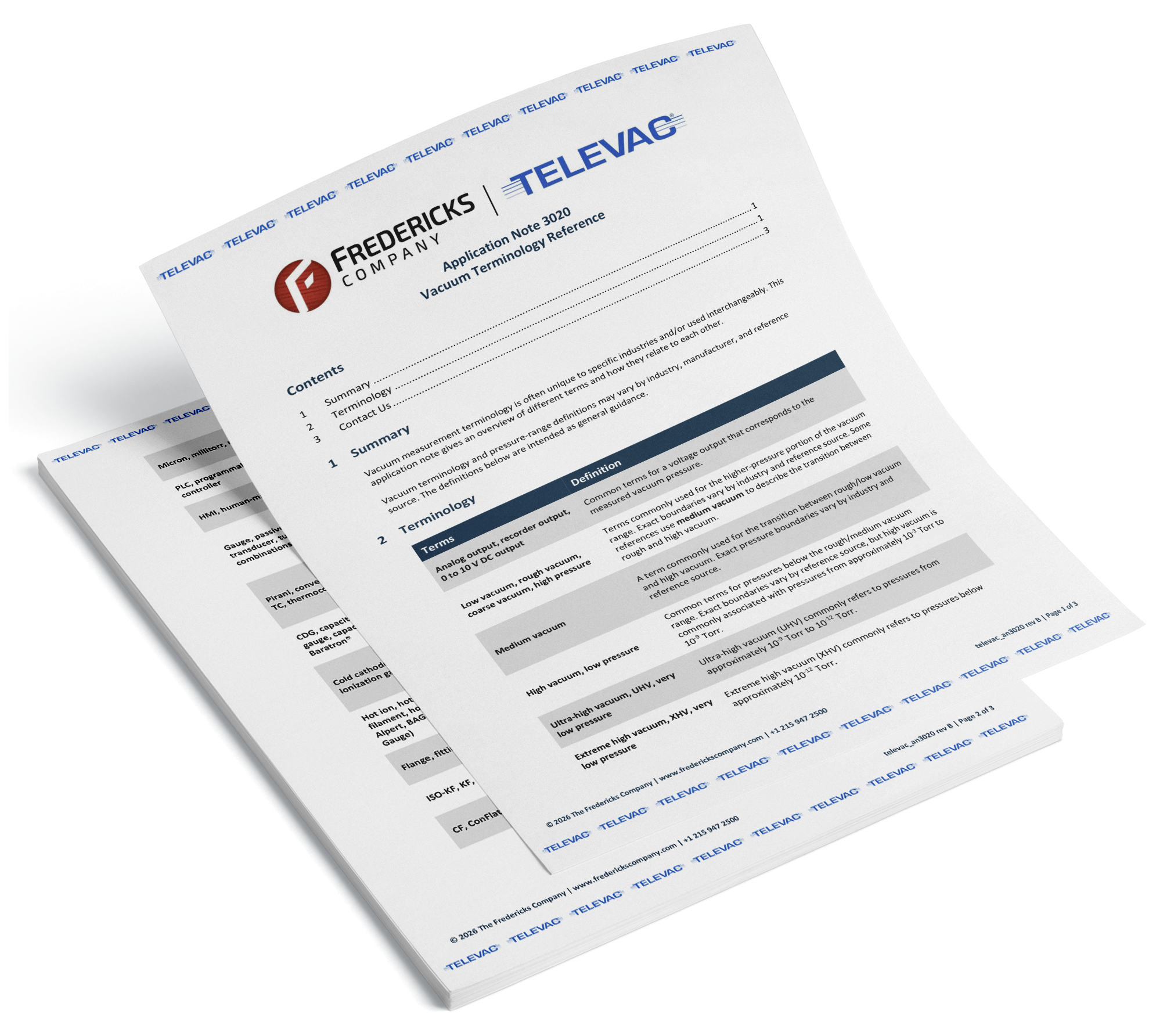 Application Note 3020 - Vacuum Terminology Reference