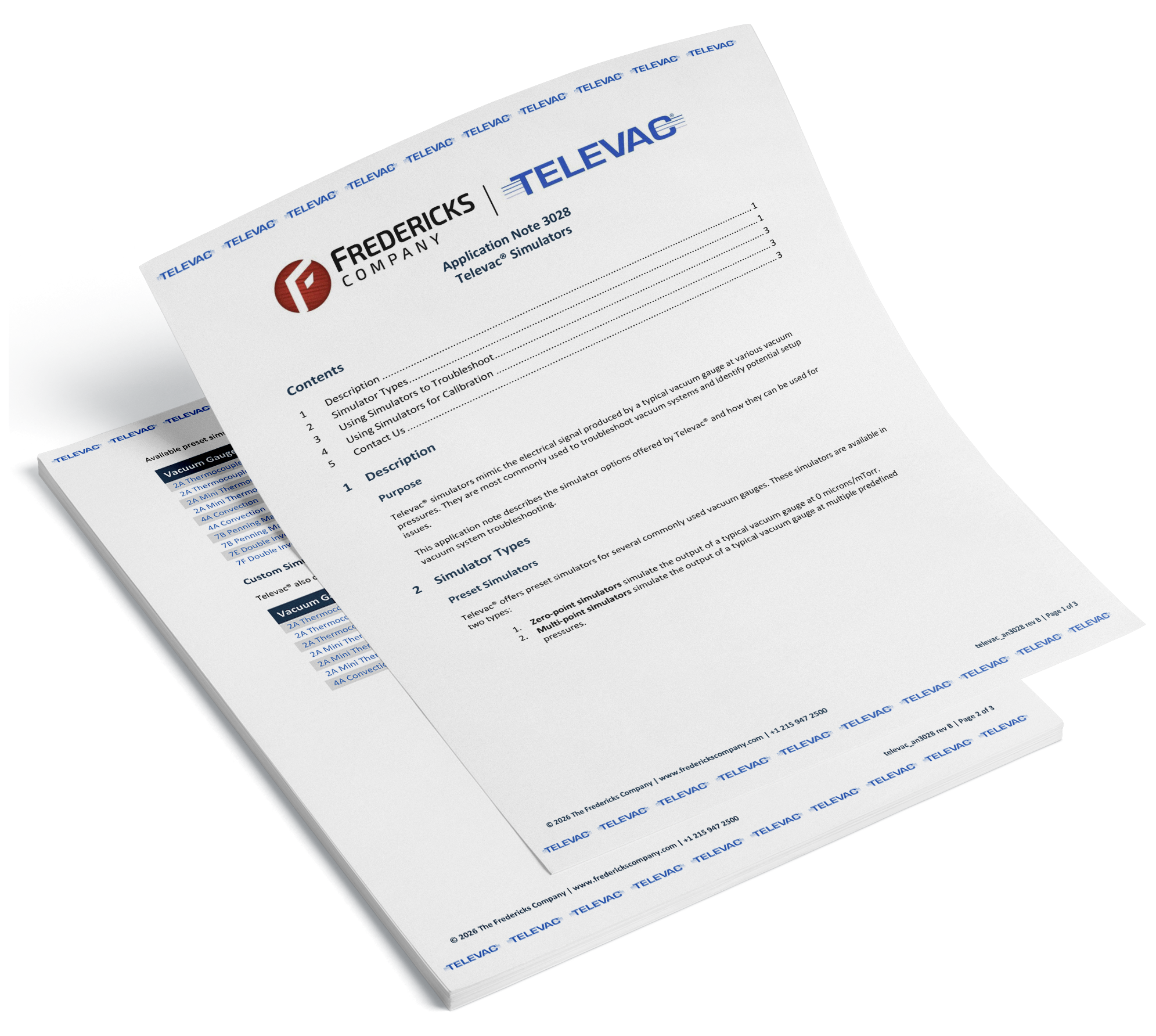 Application Note 3028 - Televac Simulators